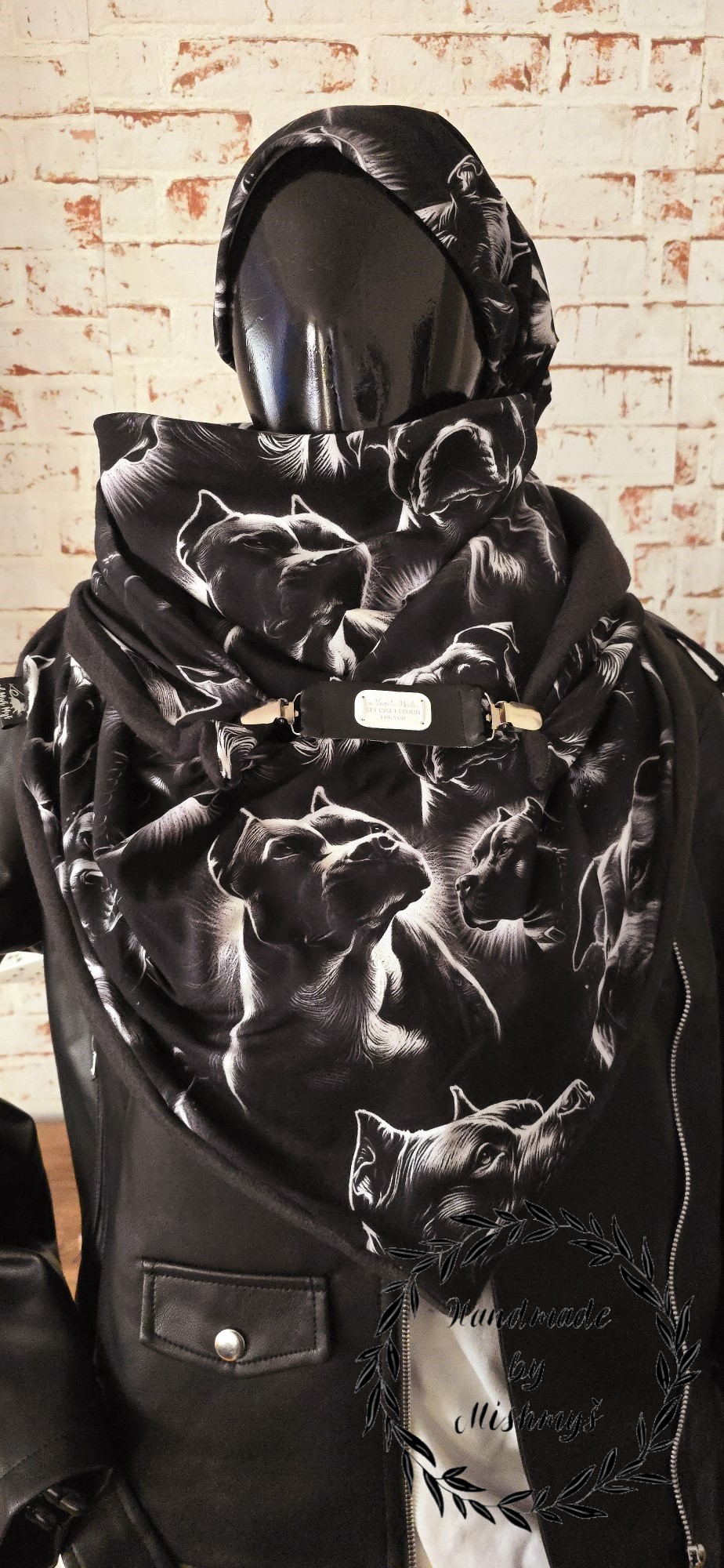 HANDMADE MAXI ŠÁTEK PITBULTERIER