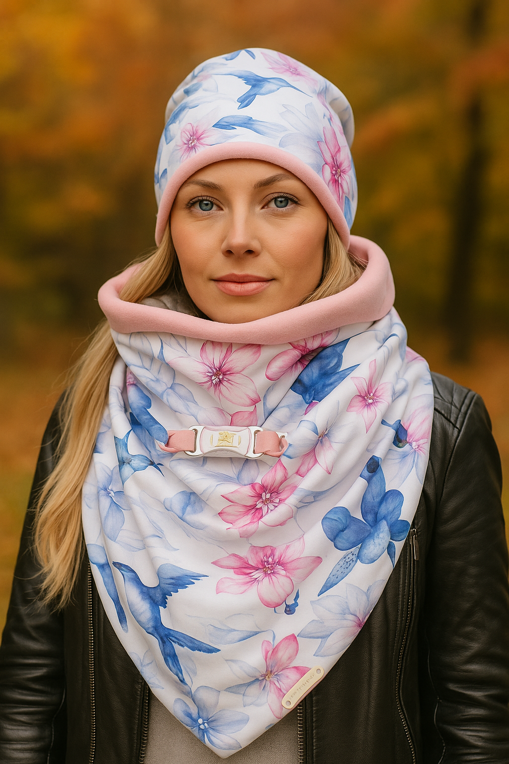 HANDMADE MAXI ŠÁTEK KOLIBŘÍK