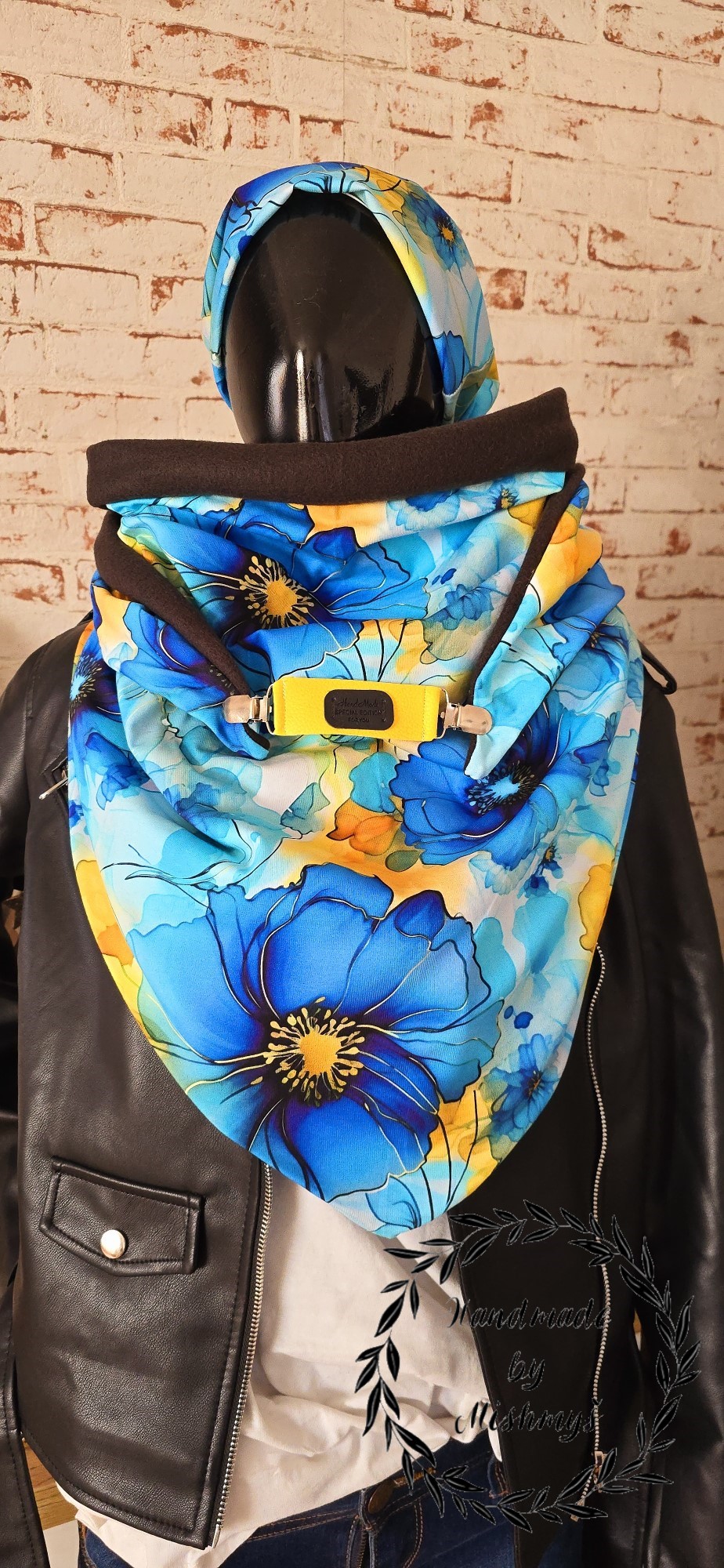 HANDMADE MAXI  ŠÁTEK KVĚTY
