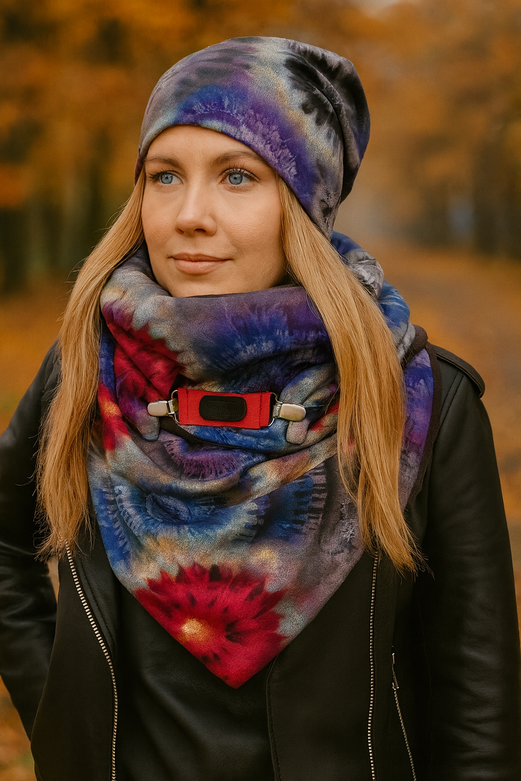 HANDMADE MAXI ŠÁTEK BAREVNÉ MANDALY