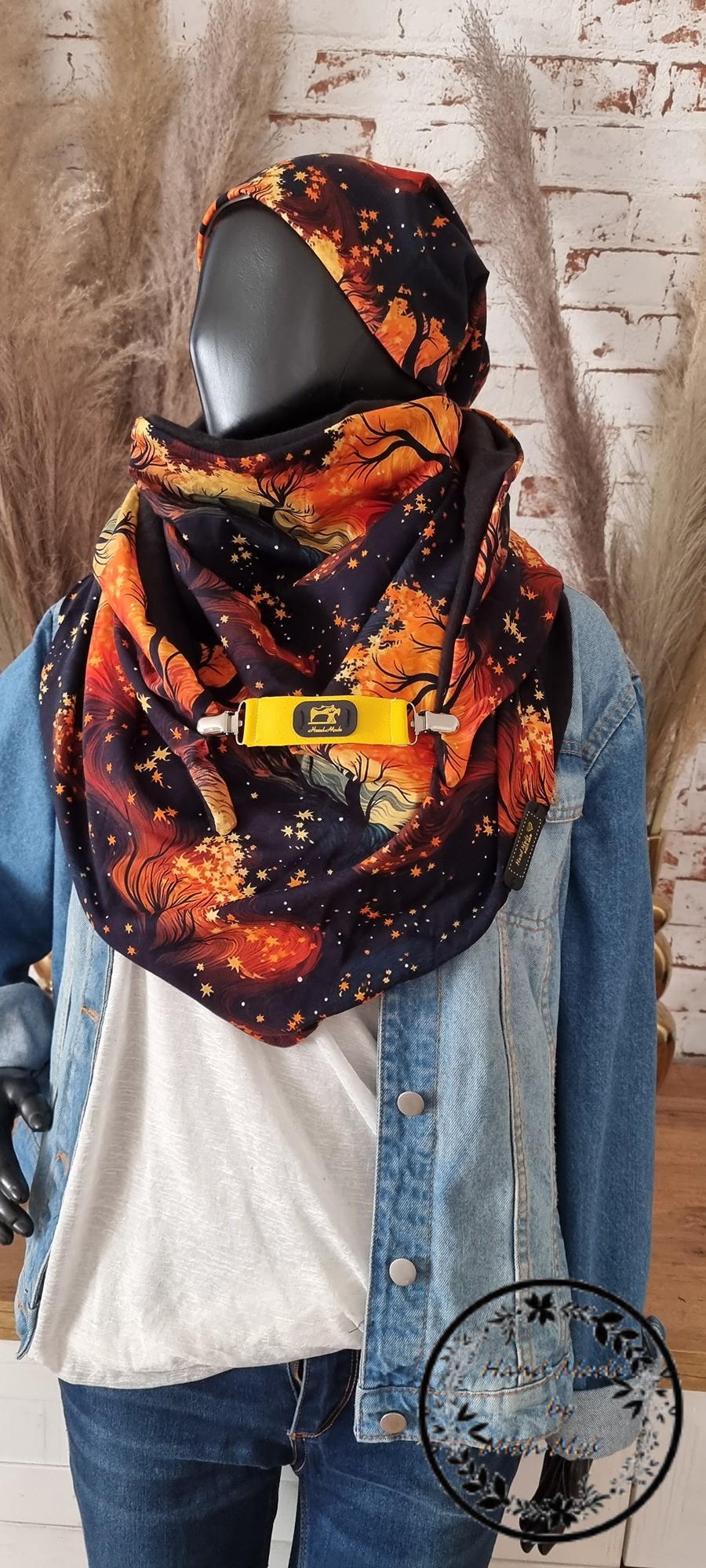HANDMADE MAXI ŠÁTEK STROMY
