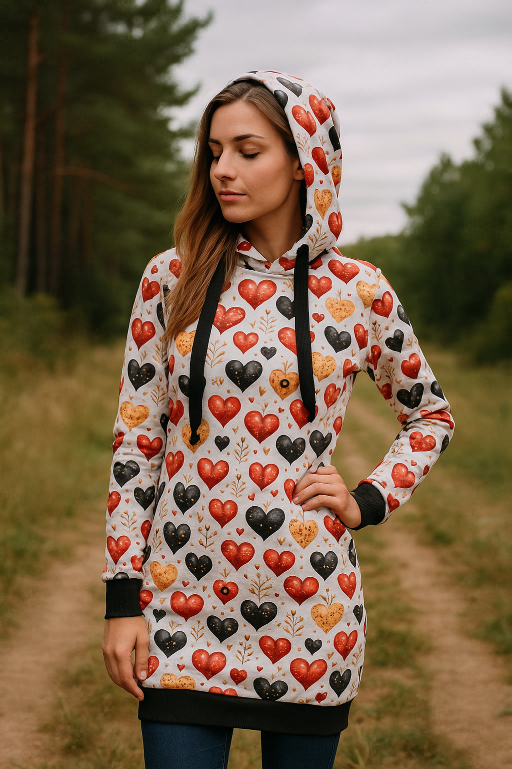 DÁMSKÉ HANDMADE MIKINOVÉ ZATEPLENÉ ŠATY  VEL.44-46