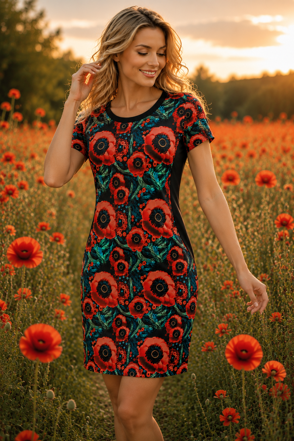 ZÁLOHA NA HANDMADE HANDMADE ÚPLETOVÉ ŠATY VLČÍ MÁKY