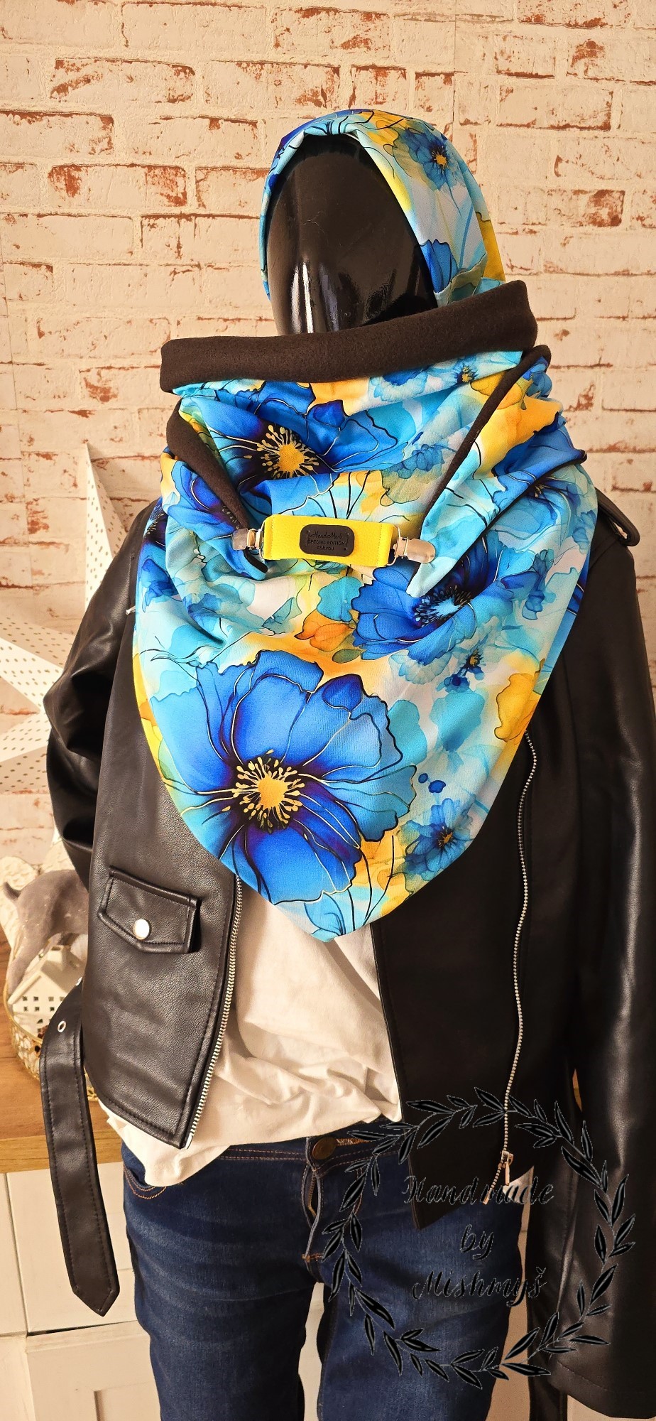 HANDMADE MAXI  ŠÁTEK KVĚTY