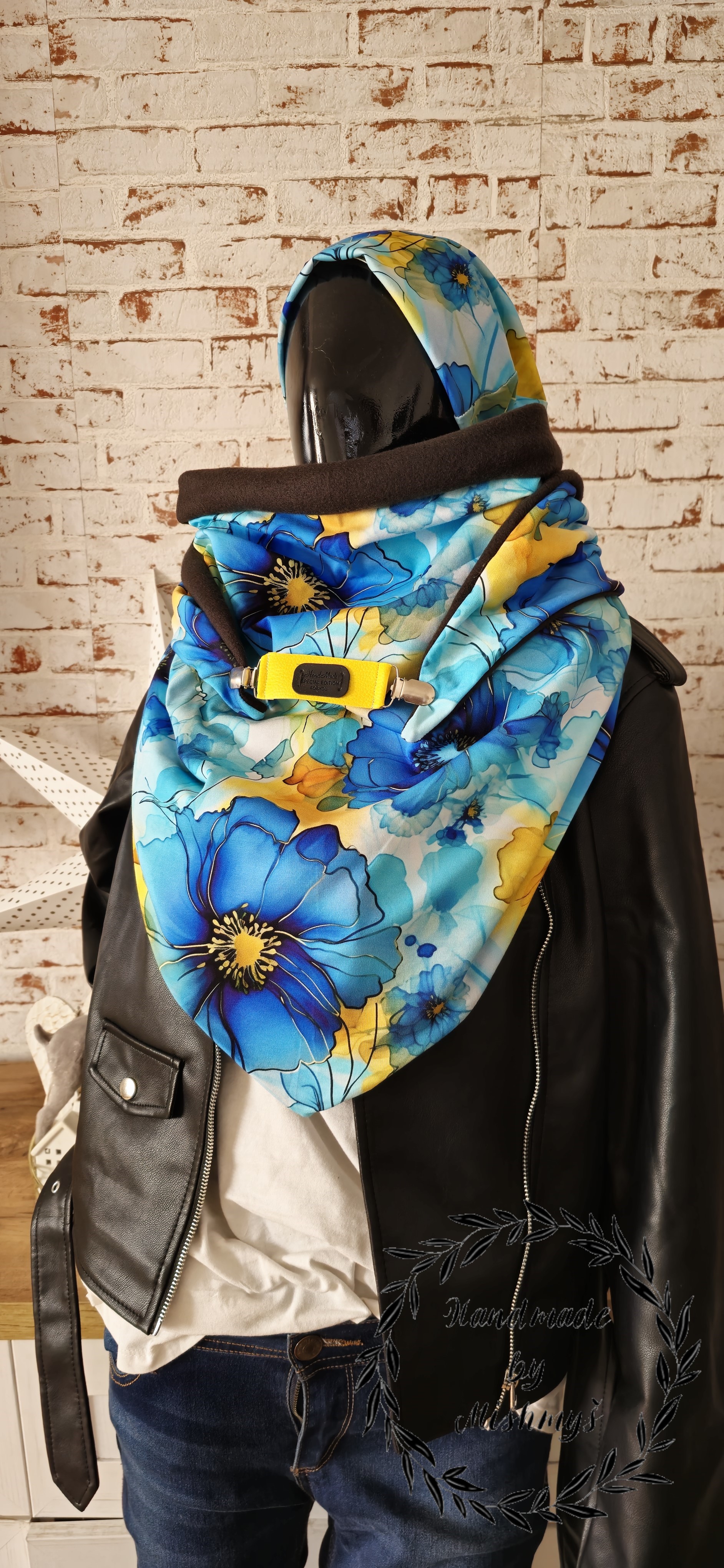 HANDMADE MAXI  ŠÁTEK KVĚTY