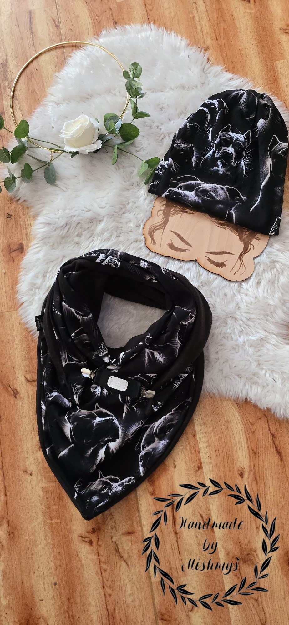 HANDMADE MAXI ŠÁTEK PITBULTERIER
